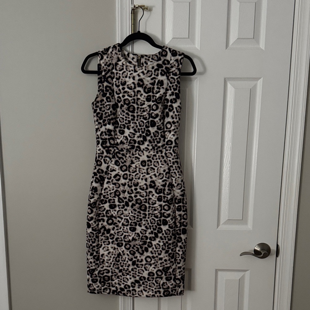 Calvin Klein Cheetah Print Dress